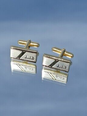 Dunhill Vintage Cufflinks Gold and Silver Tone